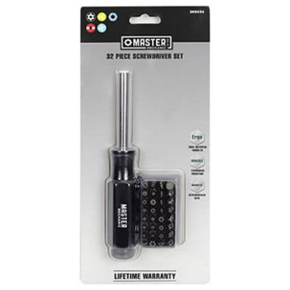 Master Mechanic GSTV20200319 32-Pc. Magnetic Torx Screwdriver Set - Quantity 4