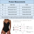 thumbnail image 3 of Sngxgn Women Swimsuit High Neck Plunge Ruched Tummy Control Bathing Suit(Black,L), 3 of 5