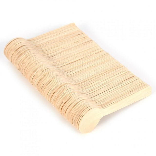 Cucharas De Madera ANGGREK 100 Piezas Biodegradables