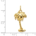 thumbnail image 3 of 14k Yellow Gold Palm Tree Charm, 3 of 4