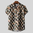 thumbnail image 4 of Palato Mens T Shirts,Men Hawaiian Short Sleeve Beach Shirt Printed Summer Casual Button Down Shirts, 4 of 8