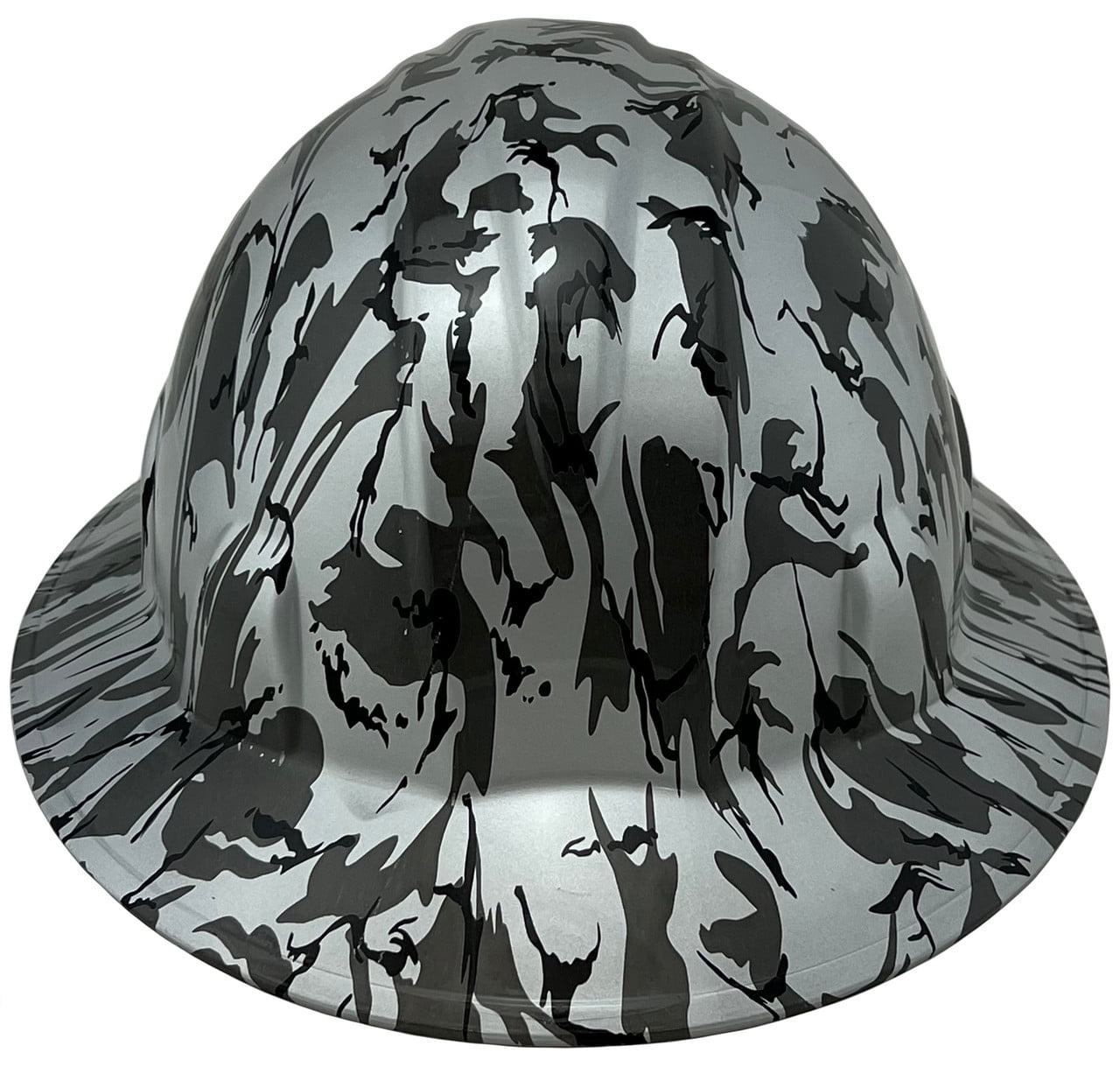Urban Camo Hydro Dipped Hard Hats Full Brim Style