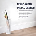 thumbnail image 4 of Concepts 8x20 inch Heavy Duty Metal Umbrella Stand - White Floral Lace, 4 of 5