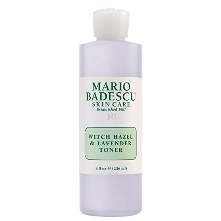 Mario Badescu Alcohol Free Witch Hazel Facial Toner for Aging Infused with Lavender/Rose Water and Aloe Vera, Face Toner for Combination or Dry Skin, 8 Fl Oz - Walmart.com