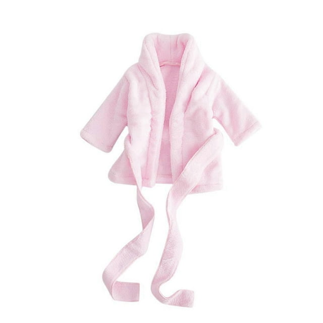 Photography Use Baby Bathrobe Pink Color Designed For Newborns 1 Set