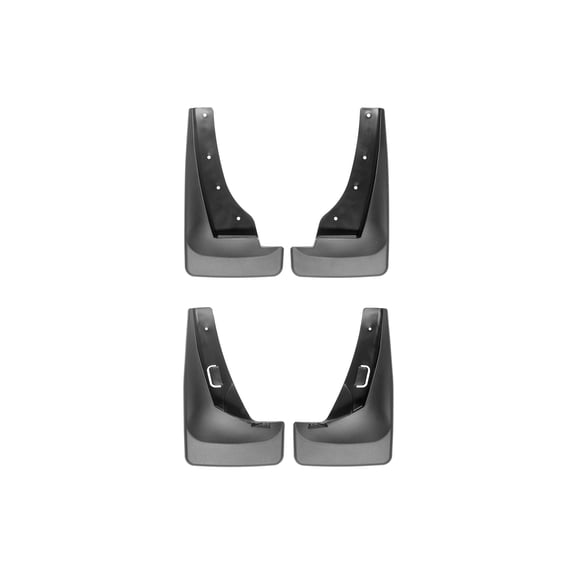 WeatherTech Custom No Drill Splash Guard MudFlaps compatible with 2014-2020 Nissan Rogue, Front & Rear Set - Black