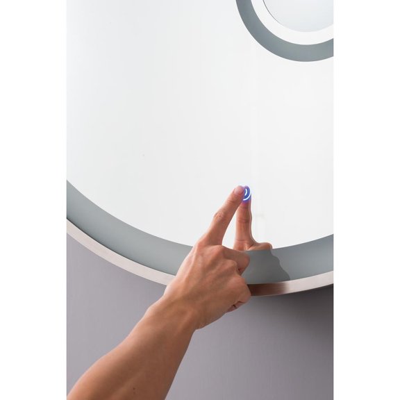 James Martin Vanities 943-M36-BNK 36 in. Radiance Mirror  Brushed Nickel