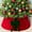 Red, variant on Christmas Tree Collar, 23.6 inches Velvet Bow Christmas Tree Skirt Decoration Christmas Tree Collar,Xmas Tree Stand Base Cover, for Artificial Trees Base Stand Cover Christmas Decoration