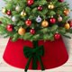 thumbnail image 5 of Adorno Navideño para Árbol de Navidad de 60 Cm (23,6 Pulgadas), de Terciopelo Blanco, con Lazo Rojo | Decoración Navideña | Material: Tela | Tamaño: 60 X 40 X 20 Cm | Peso: 280 G | Decoración Festiva, 5 of 6