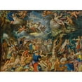 thumbnail image 3 of Joachim Wtewael 18x15 Black Modern Framed Museum Art Print Titled - A&nbsp;Banquet of the Gods, 3 of 5