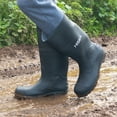 thumbnail image 6 of HISEA Men's Waterproof Rubber Rain Boots with Steel Shank Black Size 6, 6 of 6