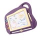 thumbnail image 3 of Tablero de dibujo magnético de plástico seguro de gran superficie con 3 sellos, fácil de borrar, para niños, para garabatear, escribir y pintar, morado, 3 of 12