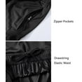 thumbnail image 6 of Taigaofy Men's Athletic Workout Shorts with Zipper Pockets Gym Quick Dry Mesh Tennis Shorts Black S, 6 of 6