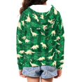 thumbnail image 6 of chaqlin Dinosaur Zip up Hoodies for Girls Boys Size 6-7 Casual Zipper Hooded Sweatshirt Music Notes Long Sleeve Hoodie Jacket Winter Sweaters with Pocket, 6 of 7
