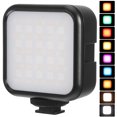 thumbnail image 1 of Luz de Video Led Rgb Led6R, Luz Led Recargable Para Cámara, 36000 Colores Ajustables, 3200K-6500K, Cri 95, 13 Efectos de Luz Con 3 Zapatas Frías, Soporte Magnético, 1 of 8