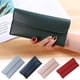 thumbnail image 1 of Fiudx Cartera Delgada para Mujer, Diseño Plegable con Ranuras para Tarjetas, Monedero Compacto con Cremallera, Piel Sintética Suave, Ideal para Viajes, Ideal para Regalar, Tamaño 9,5 X 1,5 X 19,5 Cm., 1 of 7