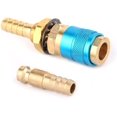 thumbnail image 1 of Welding Adapter Water Cooled Gas Adapter Quick Connector Fitting for T-I-G- Welding Torch +8mm Plug Workmanship is wear-Resistant and Durable (Welding Diameter : Blue), 1 of 5