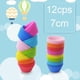 thumbnail image 3 of 12pcs Colorful Silicone Round Cake Muffin Cupcake Mold Maker Pastry Baking Tool, 3 of 5