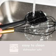 Styled Settings Black and Gold Silicone Kitchen Utensils Set