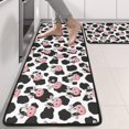 thumbnail image 2 of Kitchen Rugs Sets Of 2,White Cow Black Spot Pattern Anti Fatigue Kitchen Mat Rugs Non Slip Washable,Decorative Kitchen Floor Mats for Kitchen,Sink,Laundry,17"x47"+17"x47", 2 of 5