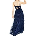 thumbnail image 2 of Trixxi Womens Petal Gown Dress, Blue, Juniors, 11, 2 of 2
