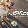 thumbnail image 6 of Non-Slip Dog Socks for Hardwood Floors & Hot Pavement, Adjustable Pet Socks to Stop Licking and Slipping _ Gray _ M, 6 of 9