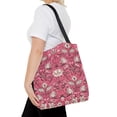 thumbnail image 4 of Tote Bag in Pink Jacobean Pattern, 4 of 4