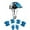 Light blue, variant on 7-Piece Protective Gear Set for Kids Sports and Skating Knee