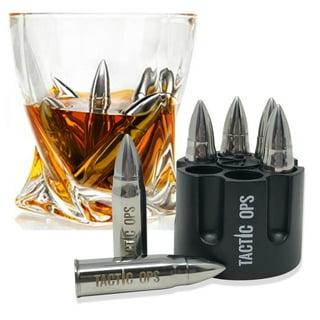 Winter Promotion,whiskey Bullet Stones, Stainless Steel Whiskey Rocks,  Reusable Ice Cube Metal Ice, Whiskey Bullet Ice Cubes