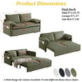 thumbnail image 2 of Queen Size Sleeper Pull Out Couch With Storage,Convertible Loveseat Sofa Bed,Prefect For Living Room,Apartment,Ofiice, 2 of 7