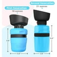 thumbnail image 2 of WEISIPU Squeeze Dog Water Bottle Portable Dog Water Dispenser Pet Travel Water Bottle for Dogs Puppy, 2 of 9
