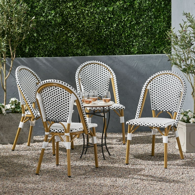 Christopher Knight Home Elize Outdoor French Bistro Chairs Set of