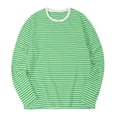 thumbnail image 6 of Guluxicc Striped Shirts for Men Classic Fit Crew Neck Long Sleeve Tops Summer Casual Outfit, 6 of 6