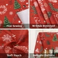 thumbnail image 3 of Yesfashion Christmas Tablecloth Rectangular 60x102 inch, Water Resistant Wipe Clean Fabric Table Cloth for Holiday, Red, 3 of 4