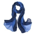 thumbnail image 3 of Gradient Silk Cotton Scarf, 185x85cm Ombre Print Shawl & Wrap for Women,185*85cm,12, 3 of 33