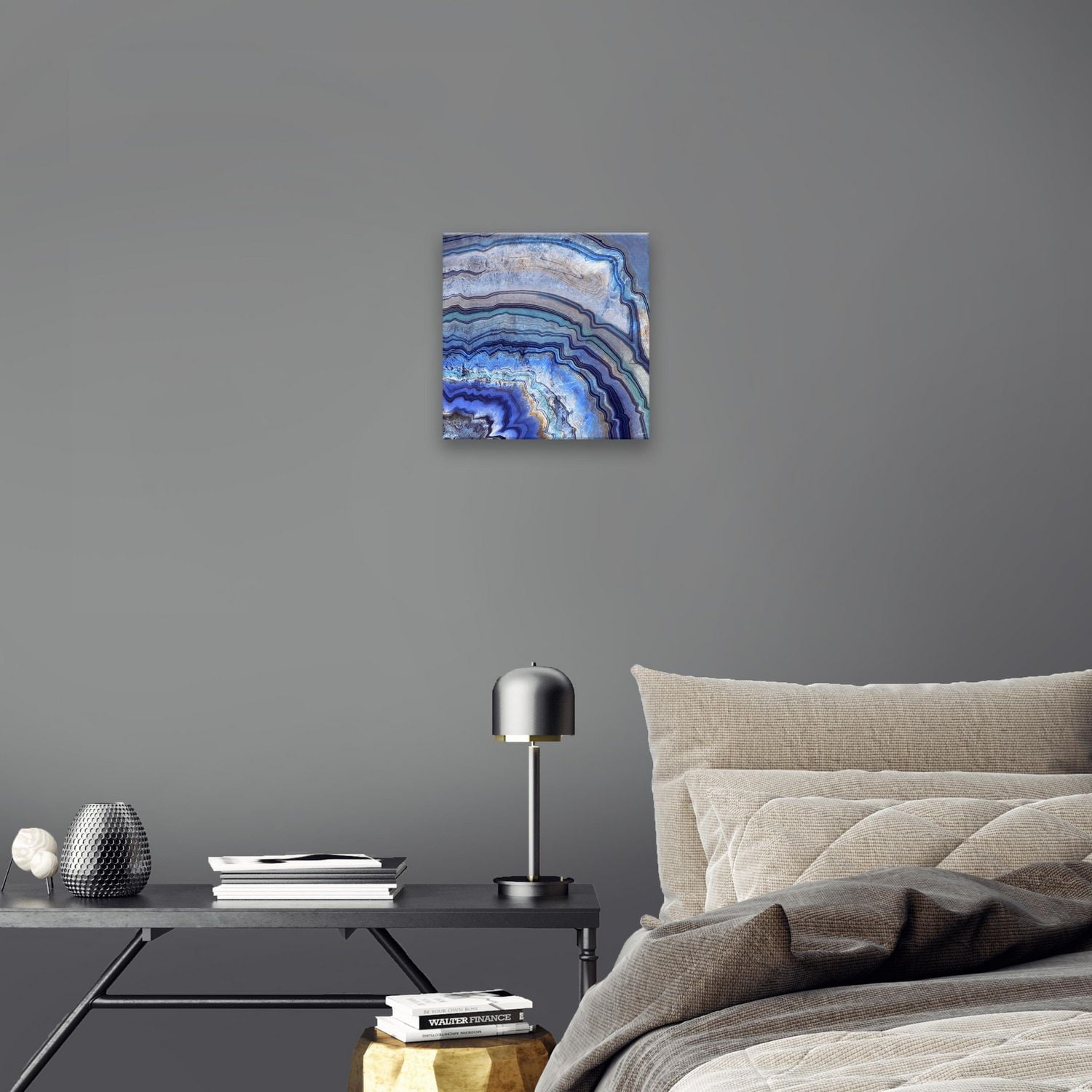 Artissimo Designs Agate Ice II Printed Acrylic - 11.75W x 11.75H x 1D