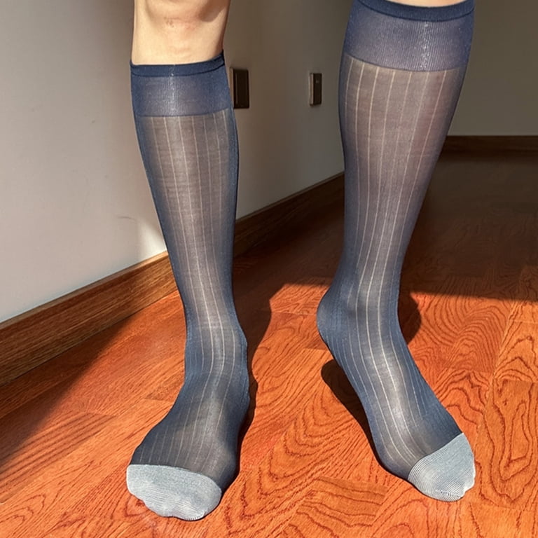 formal dress socks Black Cotton Mid Calf Dress Socks main image 1