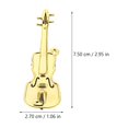 thumbnail image 3 of MOVTOTOP Golden Mini Plastic Musical Instruments for Doll House Decoration 6pcs Set Small Size, 3 of 7