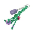 thumbnail image 5 of Unique Bargains 1 Pc Stylish Beaded Knotted Lanyard with Hat Handbag Charm Decorative Keychain Green, 5 of 5