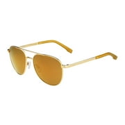 Bolle Evel 54mm Aviator HD Polarized Sunglasses (Shiny Gold)