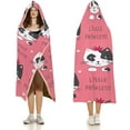 thumbnail image 3 of Cartoon Cat Pattern Wearable Blanket Hoodie Cloak Hooded Blankets Softest Warmth Throw Blanket for Girls Womens Kids, 3 of 6