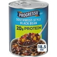 thumbnail image 2 of (12 pack) Progresso Southwest-Style Black Bean Protein Soup, Vegetarian, 18.5 oz, 2 of 15