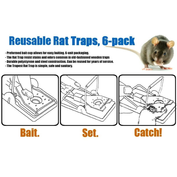 1 Pack, Piège À Souris Seau - Multi-Catch, Auto-Reset, Piège À Rat