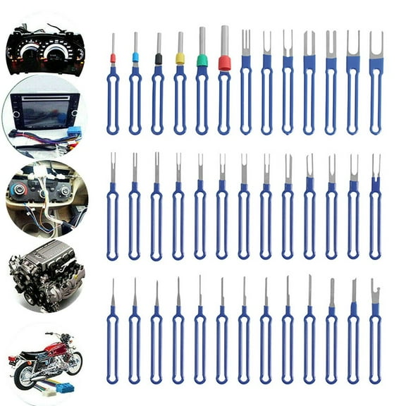 39Pcs Terminal Removal Tool Kit Depinning Tool Electrical Connector Pin Removal
