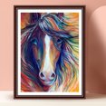 thumbnail image 4 of Cuadros Decorativos Decoración del hogar arte 5D DIY diamante pintura caballo Animal resina Mural pared cuadros JShteea Nuevos Originales, 4 of 9