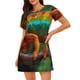 thumbnail image 1 of Fotbe Chameleon Bata de Dormir para Mujer con Estampado, Camisón de Algodón de Manga Corta, Ropa de Dormir Casual, 1 of 6