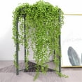 Jkawm Artificial Flowers Artificial Hanging Vine Plants Decor Plastic