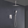 thumbnail image 3 of Kibi Cube Pressure Balanced Ceiling Mounted 2-Function Shower System with Rough In Valve, 3 of 3