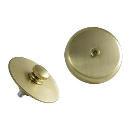 

Tub Drain Stopper with Overflow Plate Replacement Trim Kit Brushed Brass