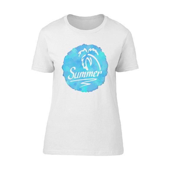 Cool Watercolor Tropical Summer Tee Women's -Image by Shutterstock